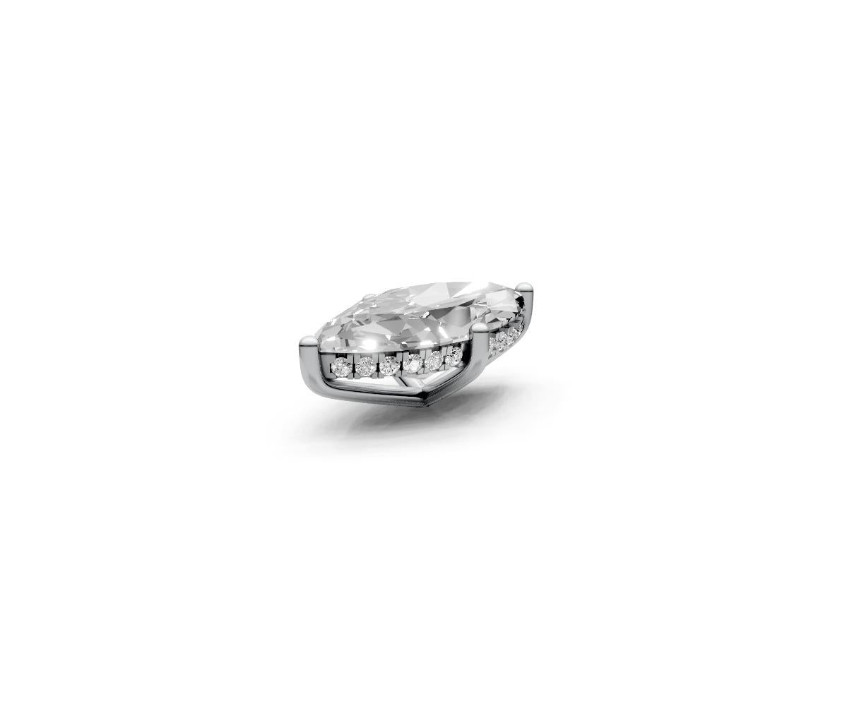 Marquise 5ct Centre Setting with Hidden Halo