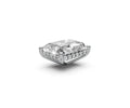 Radiant 3ct Centre Setting with Hidden Halo
