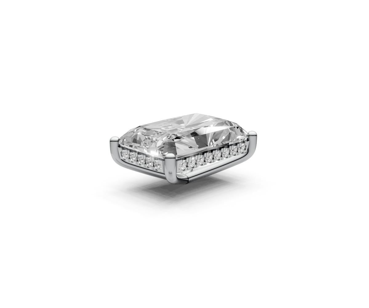 Radiant 7ct Centre Setting with Hidden Halo