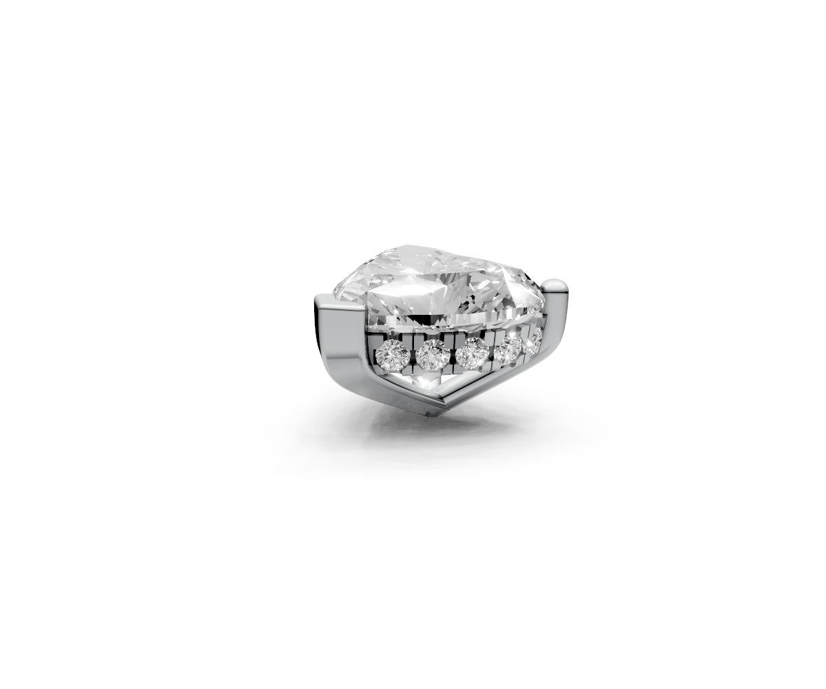 Heart 1ct Centre Setting with Hidden Halo