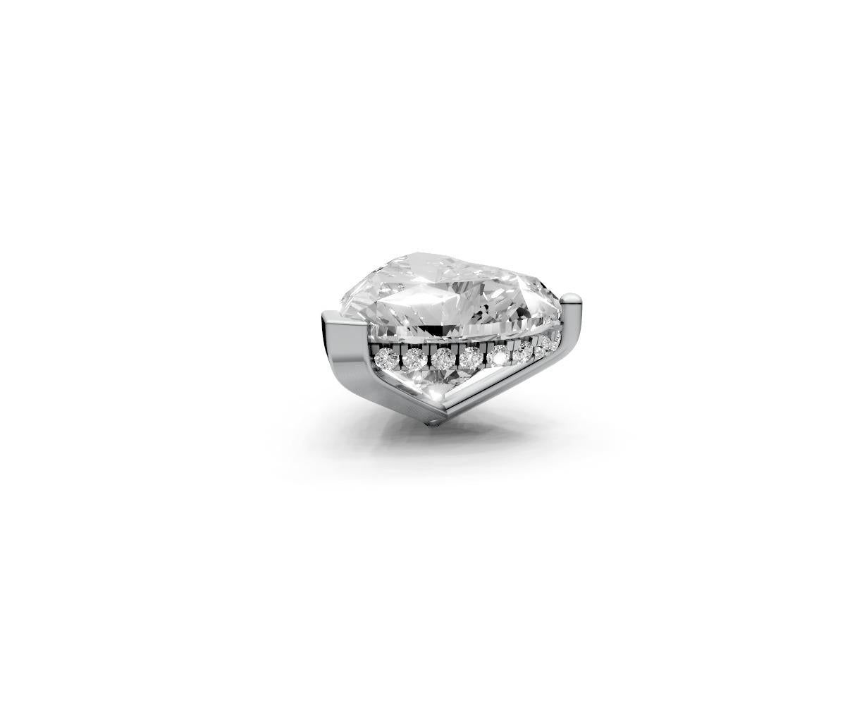 Heart 4ct Centre Setting with Hidden Halo