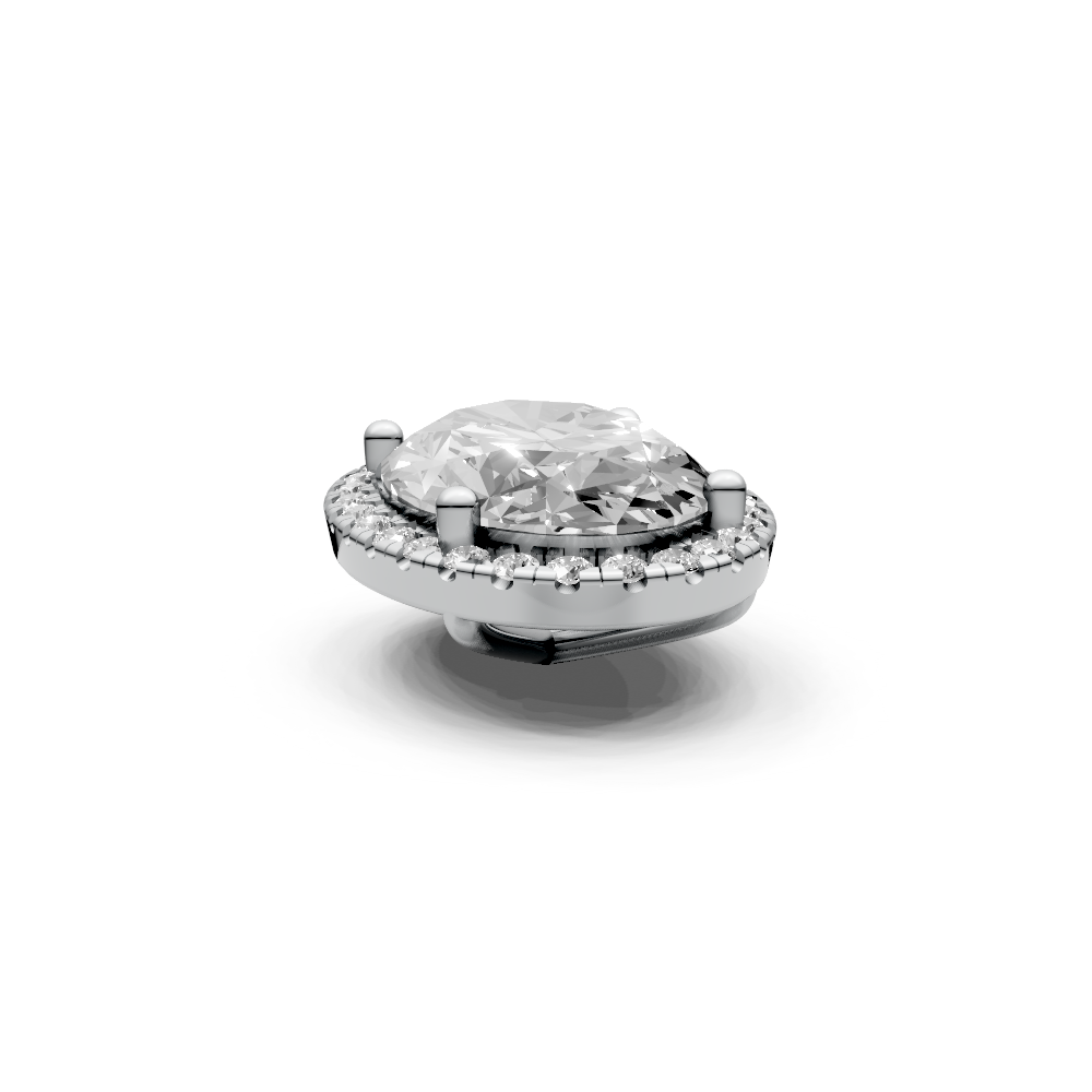 Oval 4ct Centre Setting with Halo