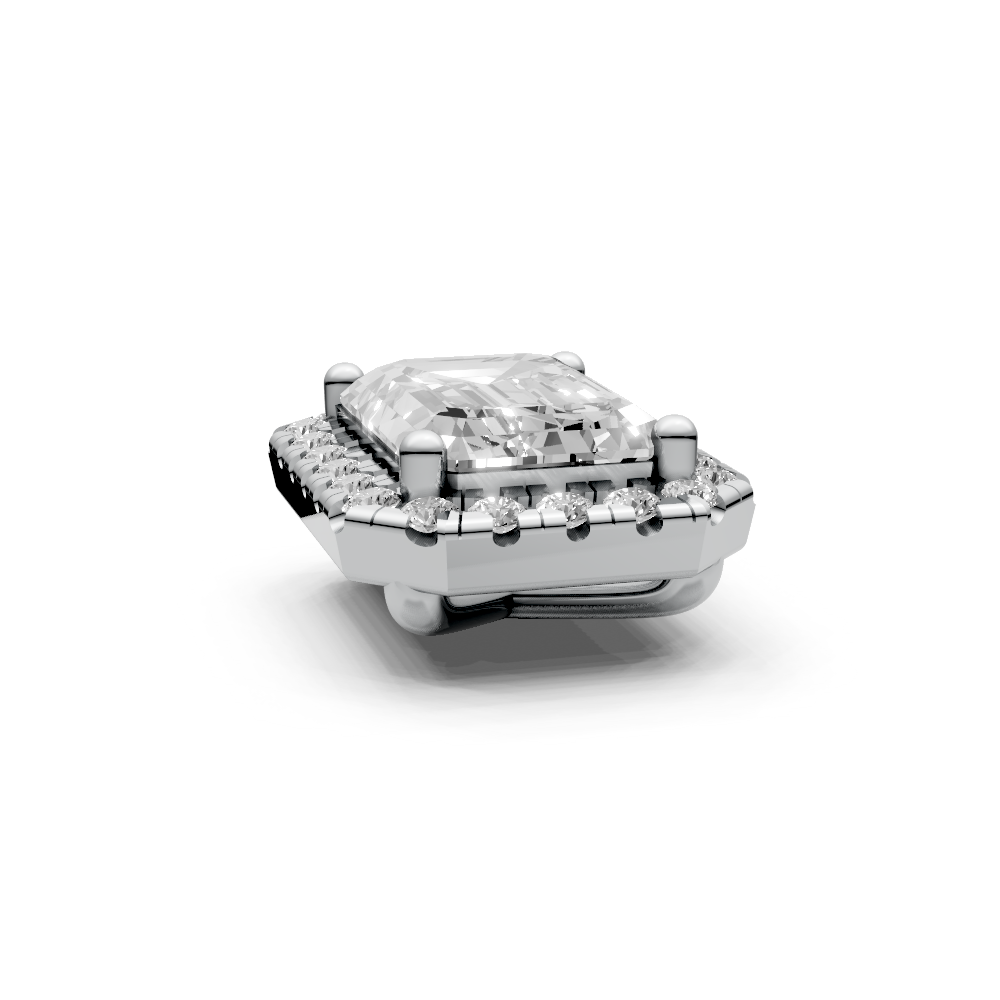 Emerald 1ct Centre Setting with Halo