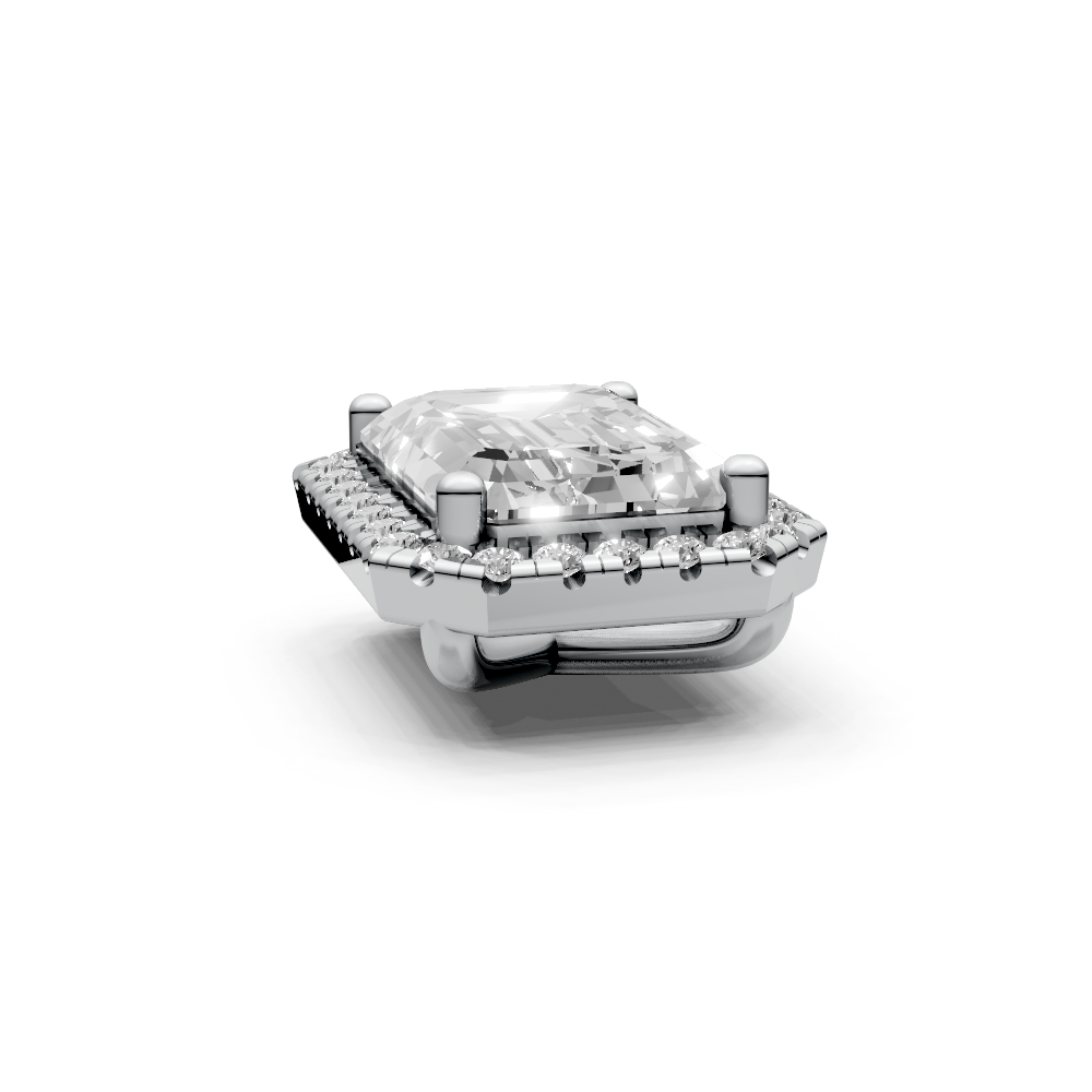 Emerald 2ct Centre Setting with Halo