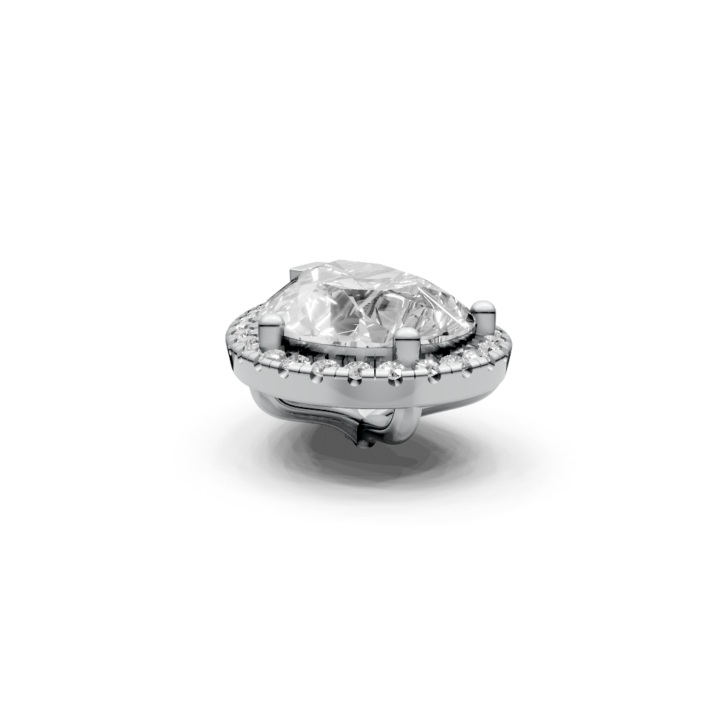 Pear 3ct Centre Setting with Halo