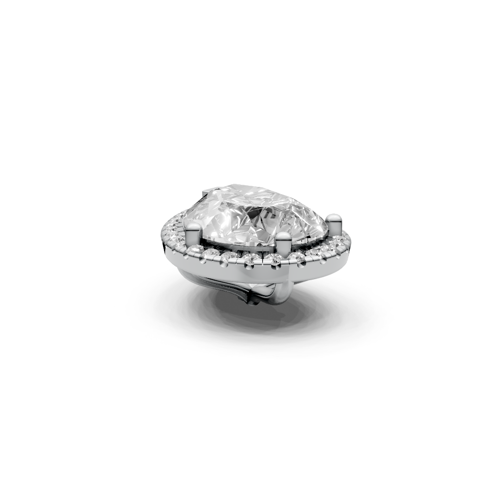 Pear 5ct Centre Setting with Halo