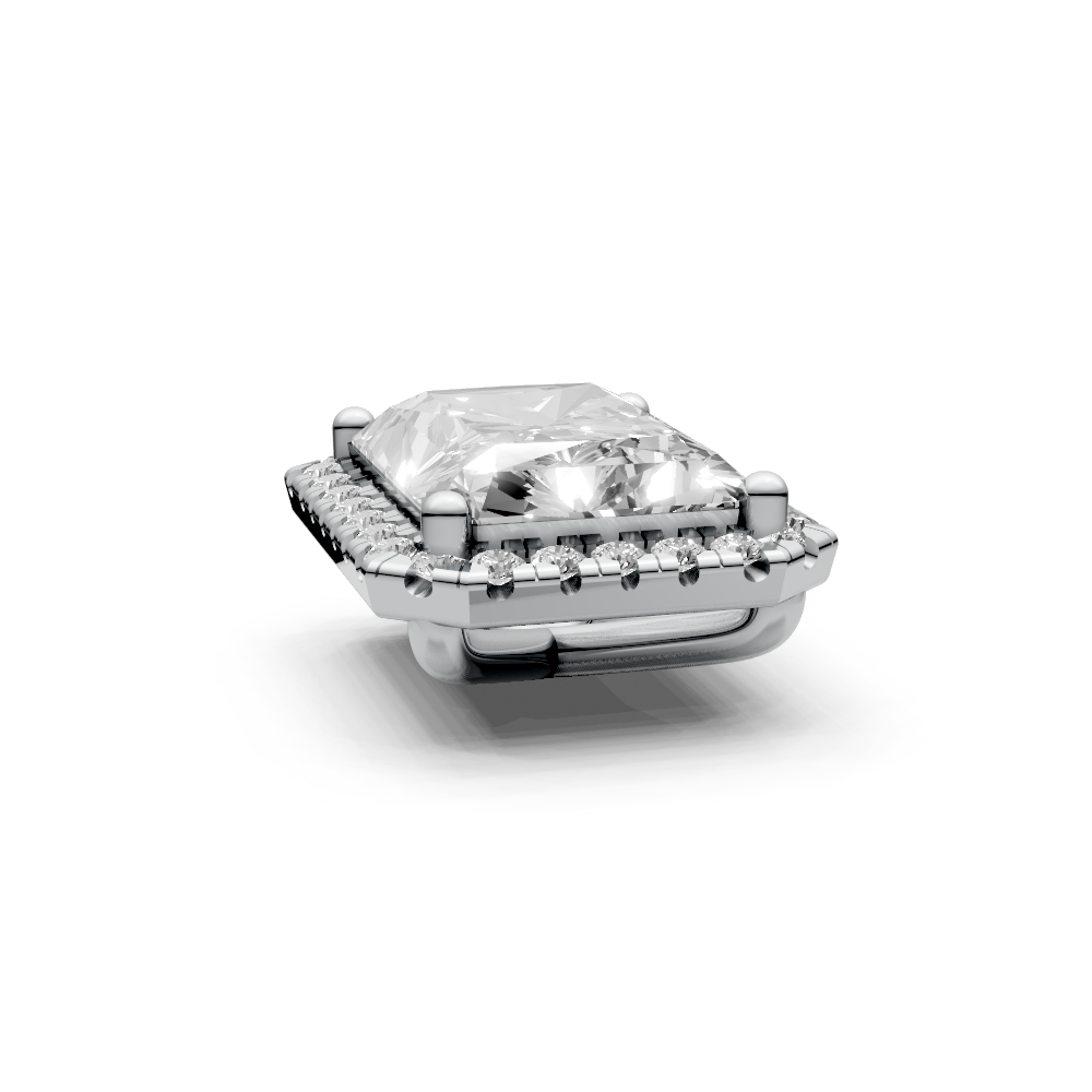 Radiant 2ct Centre Setting with Halo