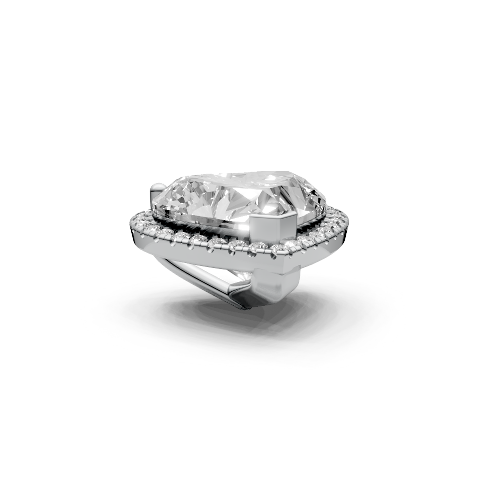 Heart 4ct Centre Setting with Halo