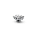 Oval 2ct Centre Setting
