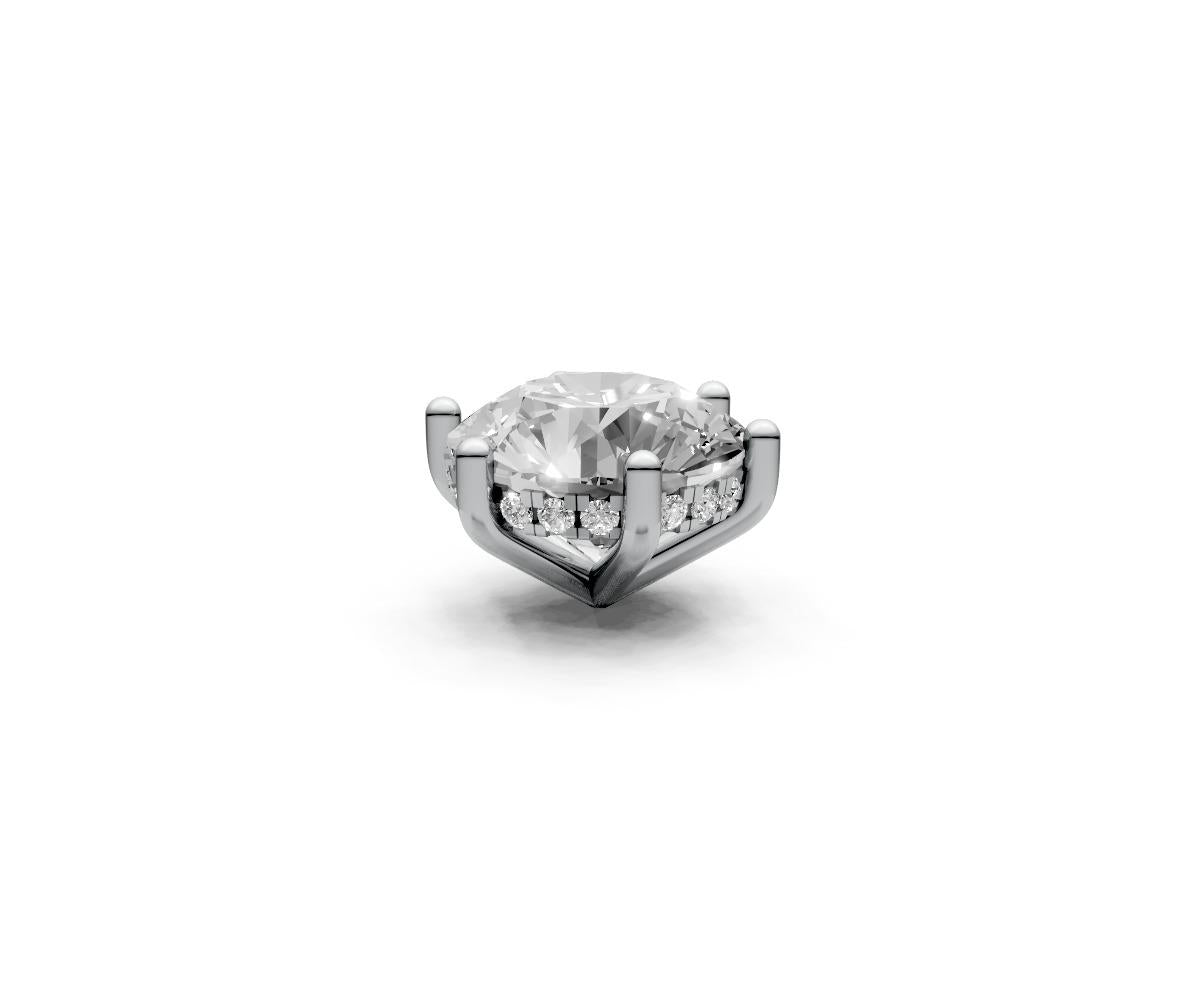 Round 3ct Centre Setting with Hidden Halo