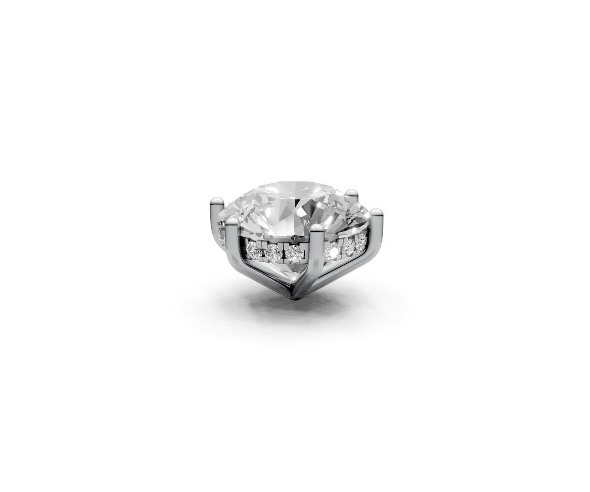 Round 4ct Centre Setting with Hidden Halo