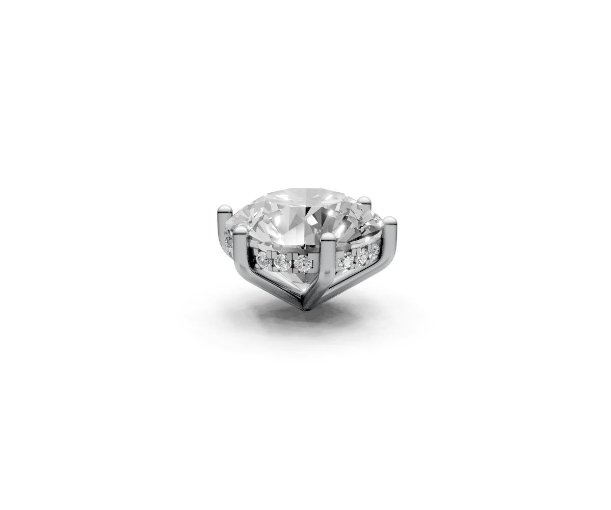 Round 5ct Centre Setting with Hidden Halo