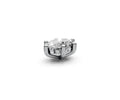 Oval 1ct Centre Setting with Hidden Halo