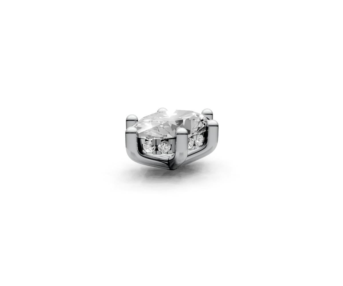 Oval 1ct Centre Setting with Hidden Halo