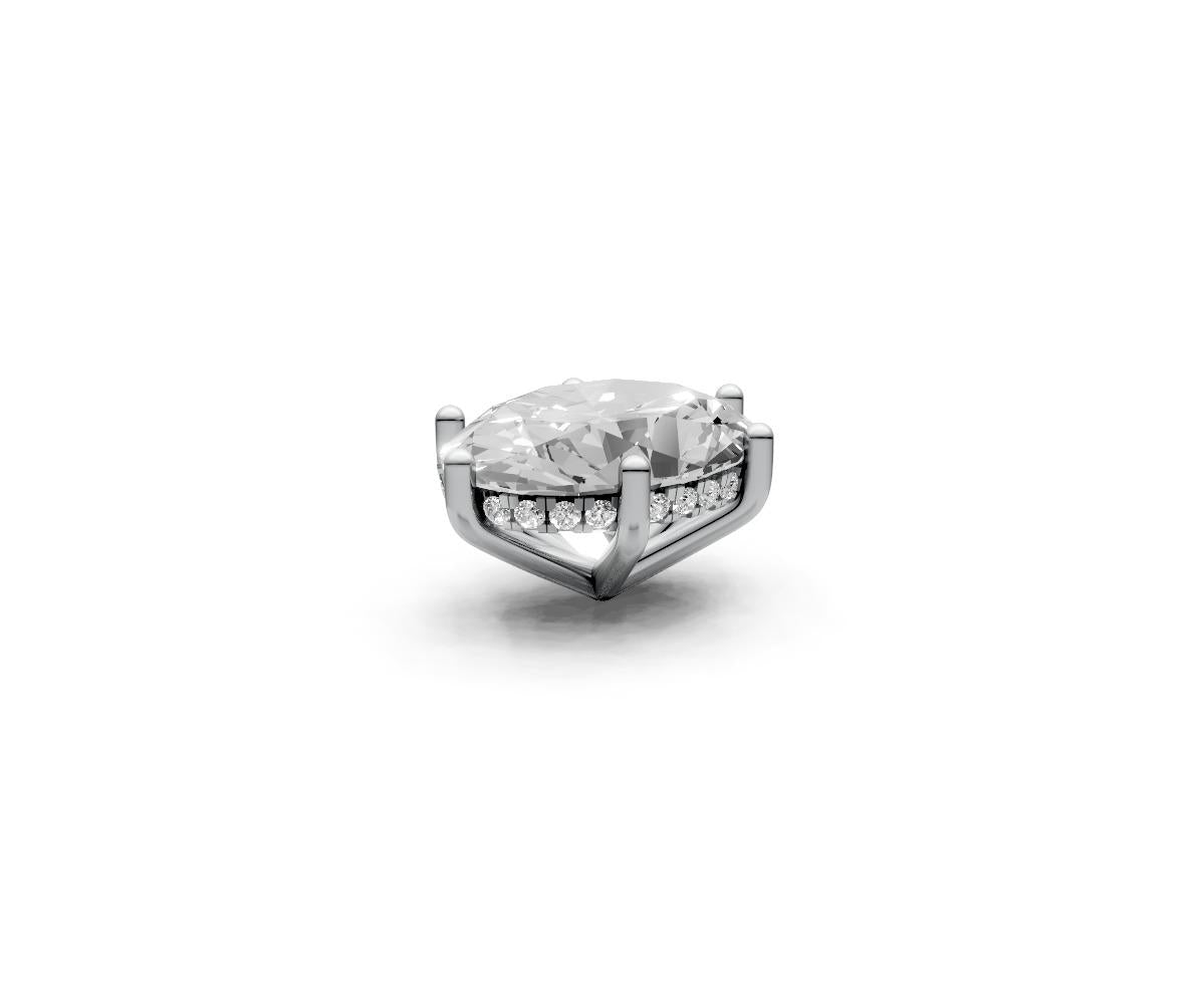 Oval 7ct Centre Setting with Hidden Halo