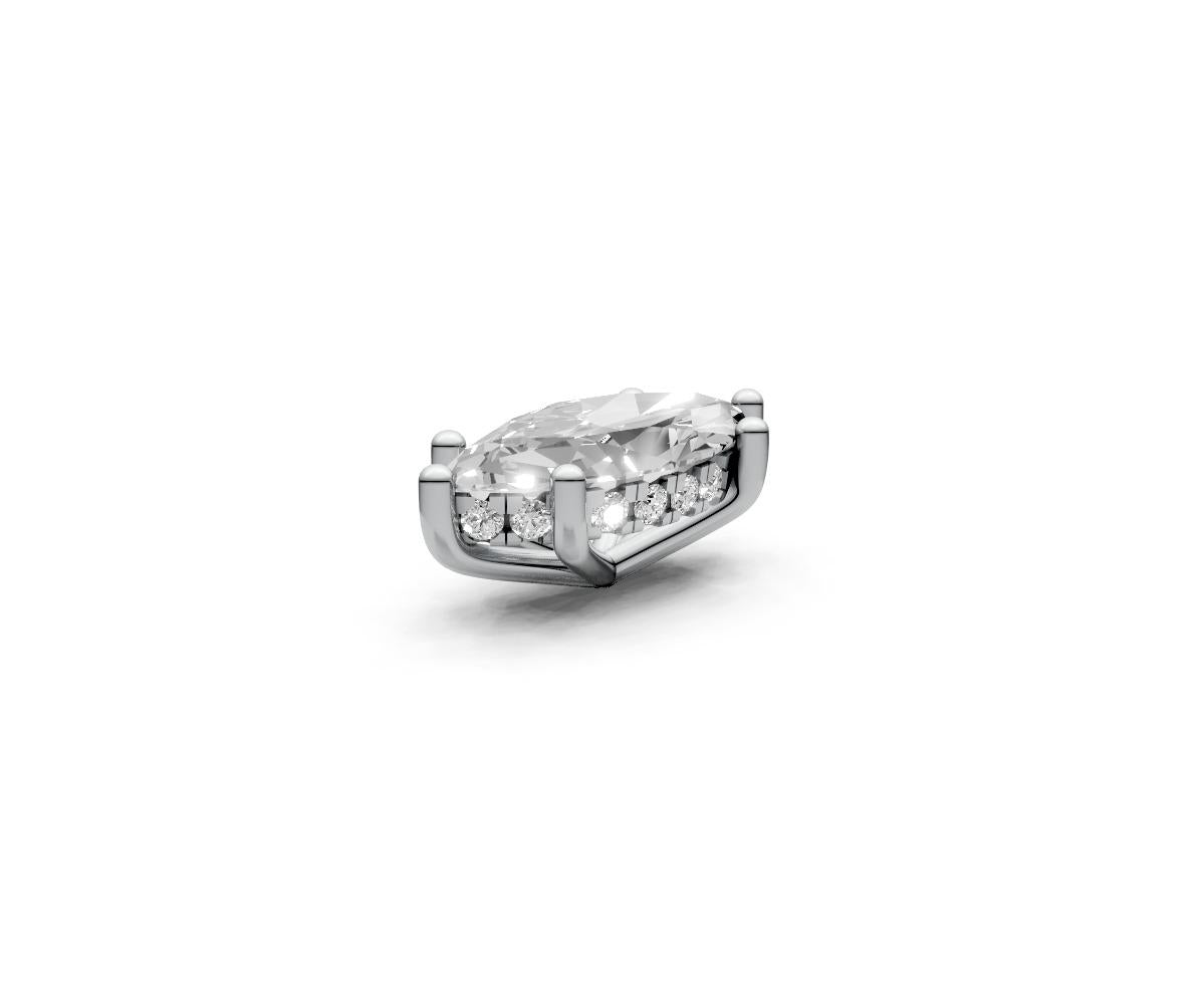 Marquise 1ct Centre Setting with Hidden Halo