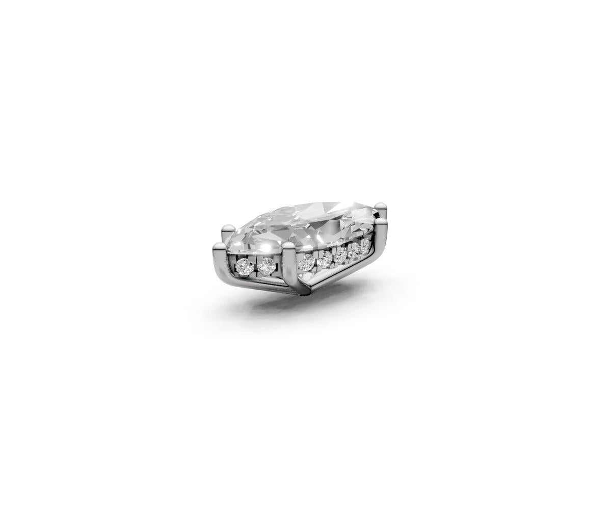 Marquise 2ct Centre Setting with Hidden Halo