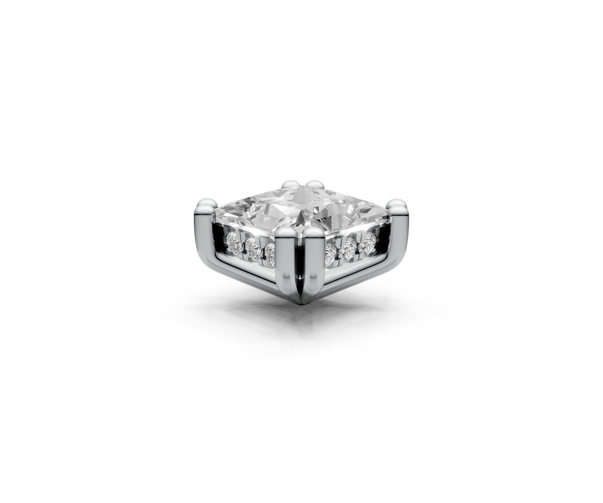 Princess 1ct Centre Setting with Hidden Halo