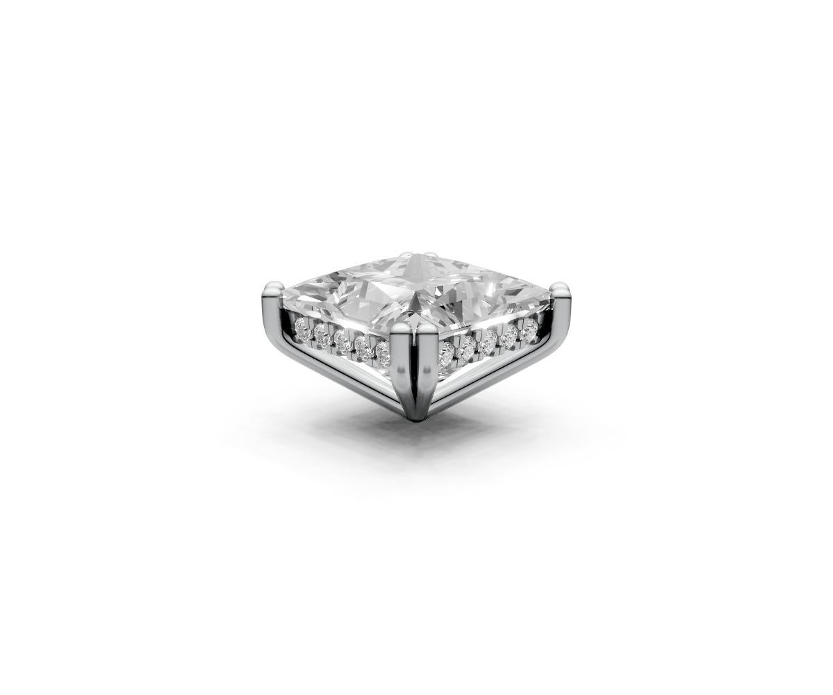 Princess 5ct Centre Setting with Hidden Halo