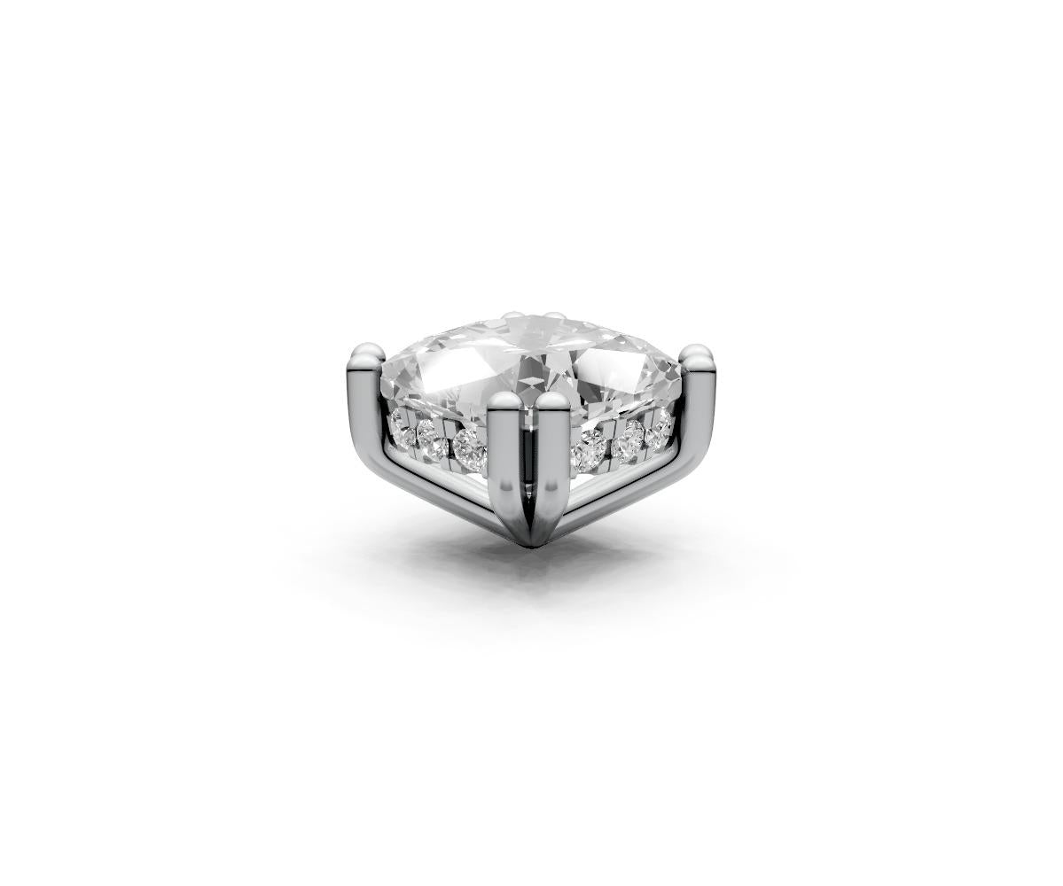 Cushion 2ct Centre Setting with Hidden Halo