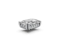 Radiant 1ct Centre Setting with Hidden Halo