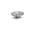 Radiant 3ct Centre Setting with Hidden Halo