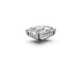 Radiant 4ct Centre Setting with Hidden Halo