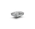 Radiant 7ct Centre Setting with Hidden Halo