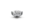 Asscher 1ct Centre Setting with Hidden Halo