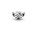 Asscher 3ct Centre Setting with Hidden Halo