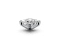 Asscher 5ct Centre Setting with Hidden Halo