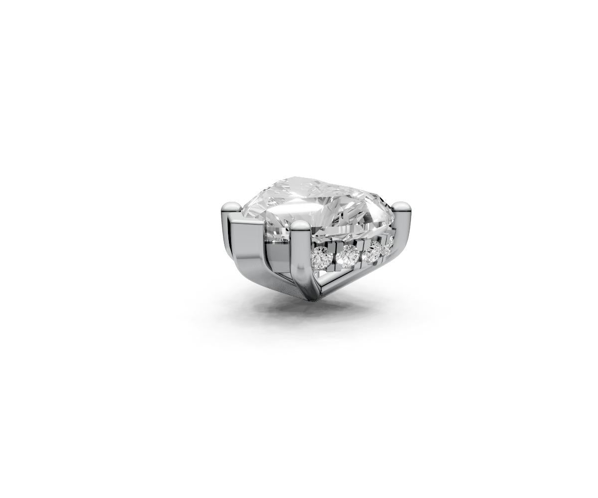 Heart 1ct Centre Setting with Hidden Halo