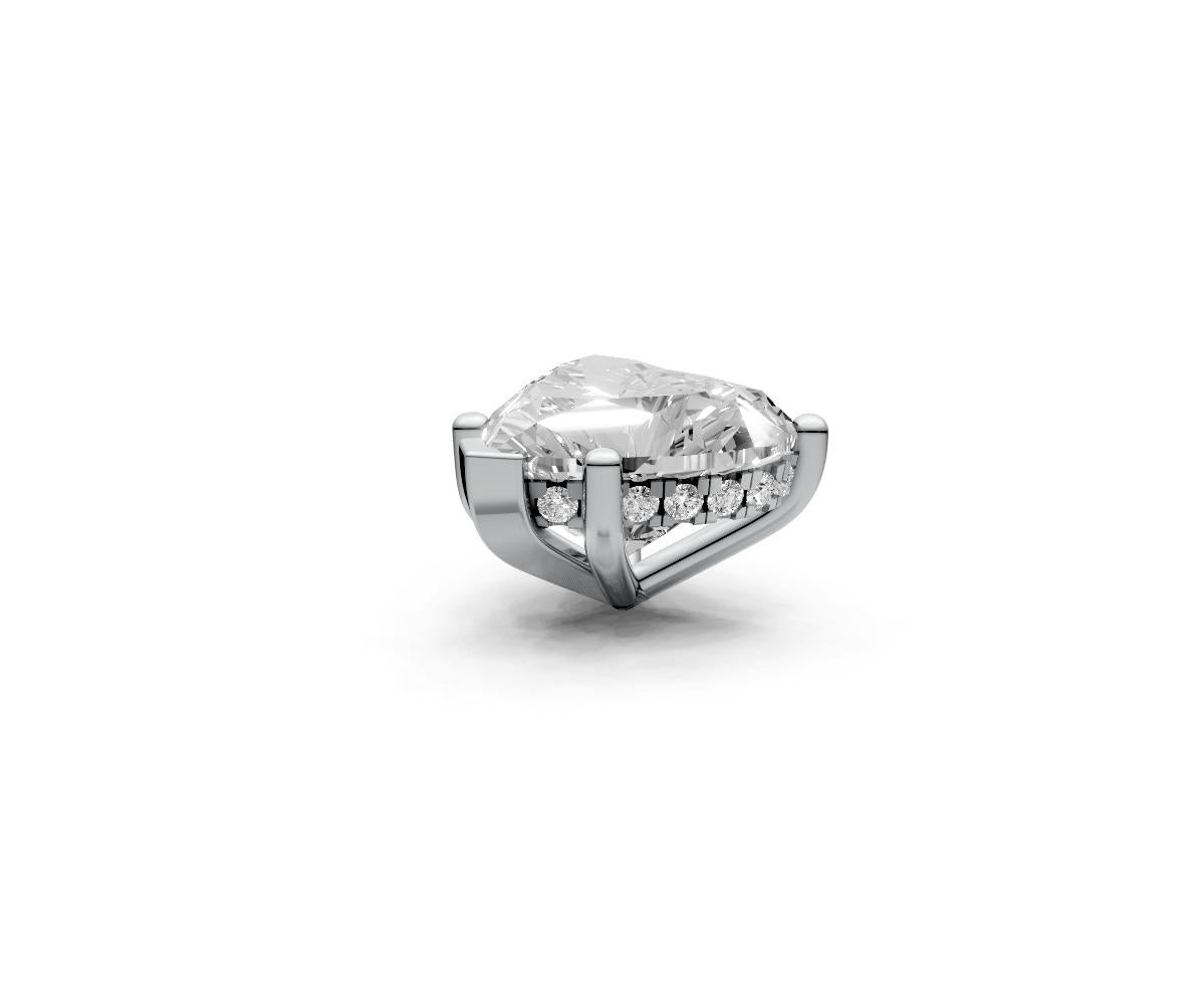 Heart 3ct Centre Setting with Hidden Halo