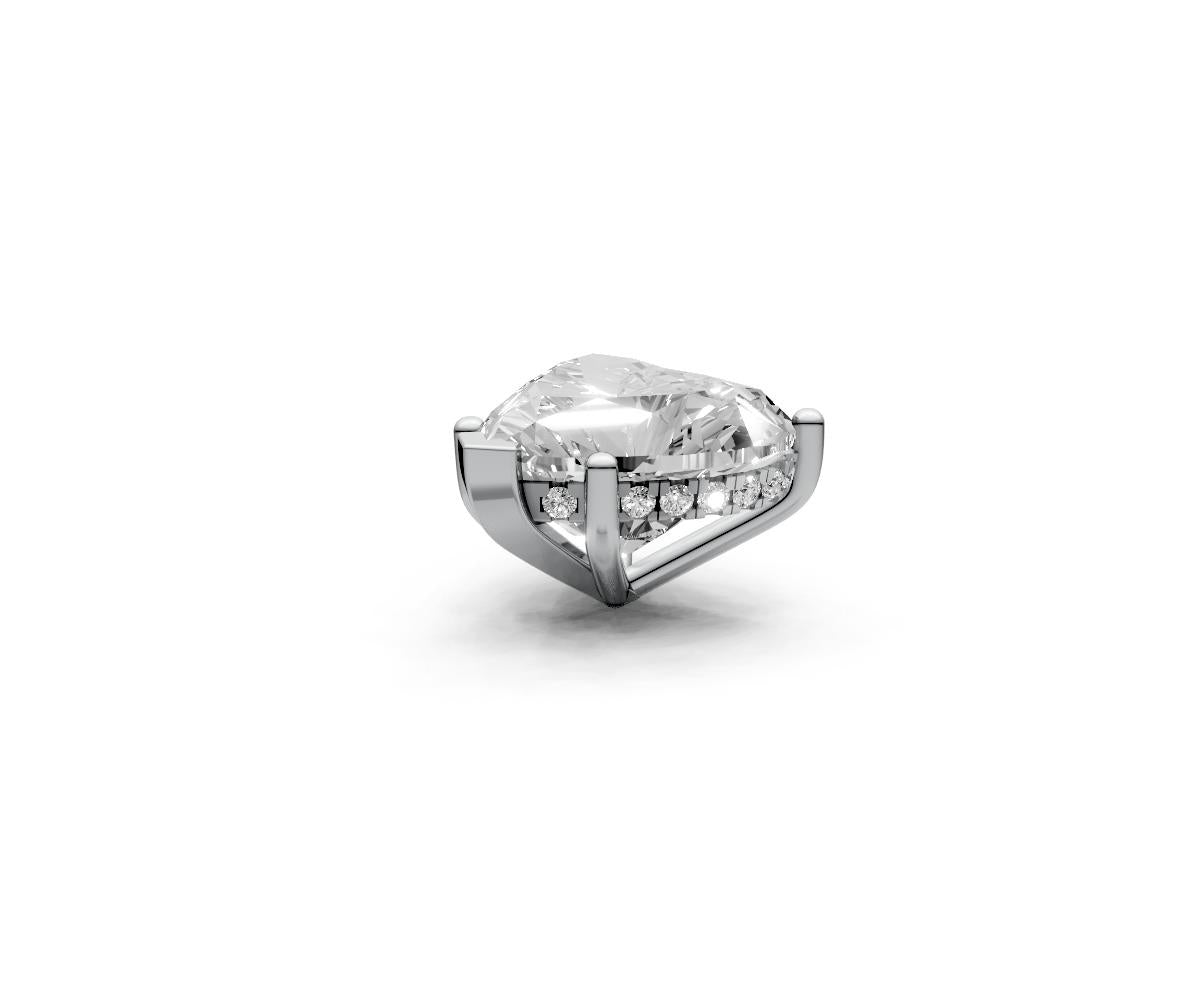 Heart 5ct Centre Setting with Hidden Halo