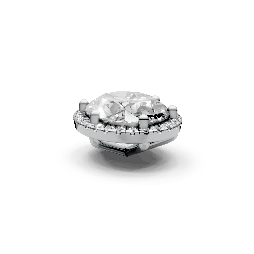 Oval 5ct Centre Setting with Halo