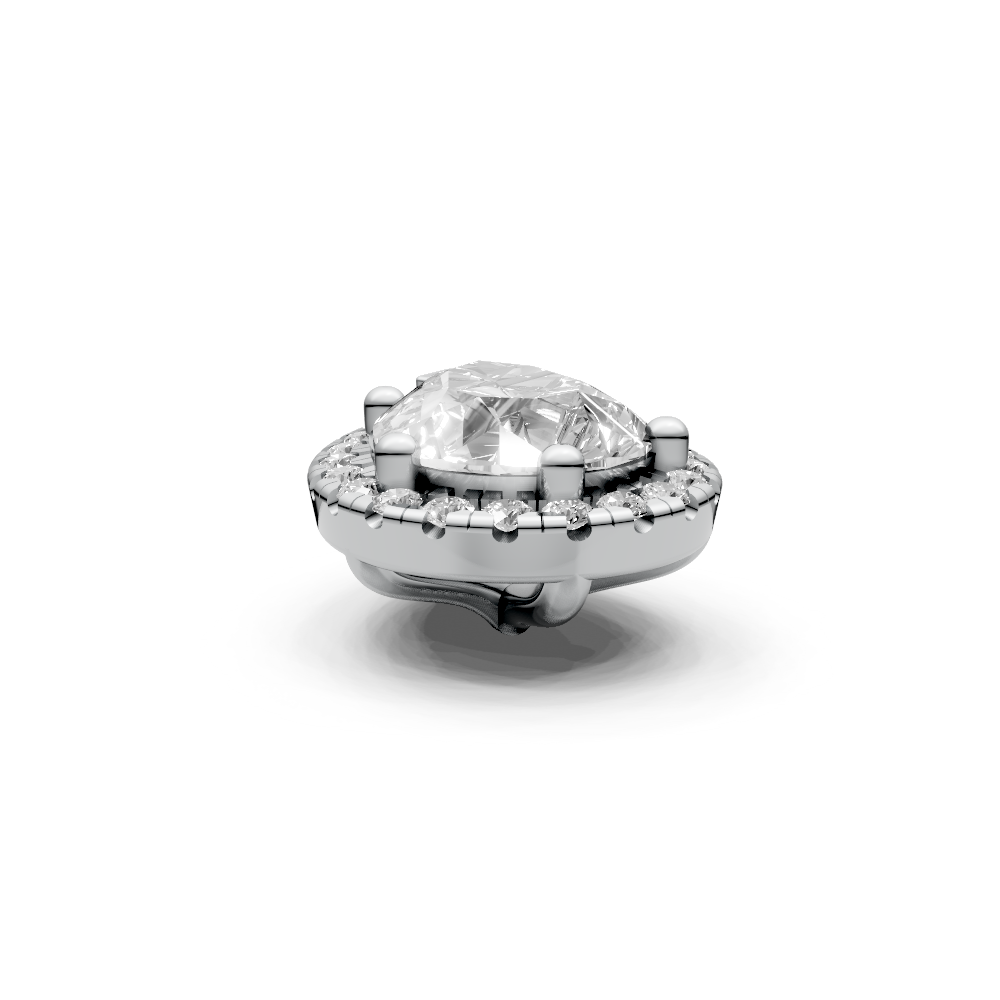 Pear 1ct Centre Setting with Halo