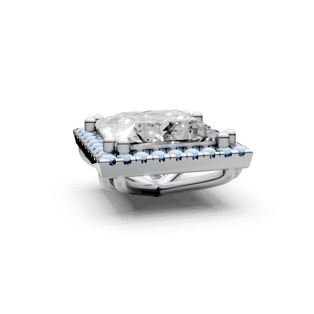 Princess 4ct Centre Setting with Halo