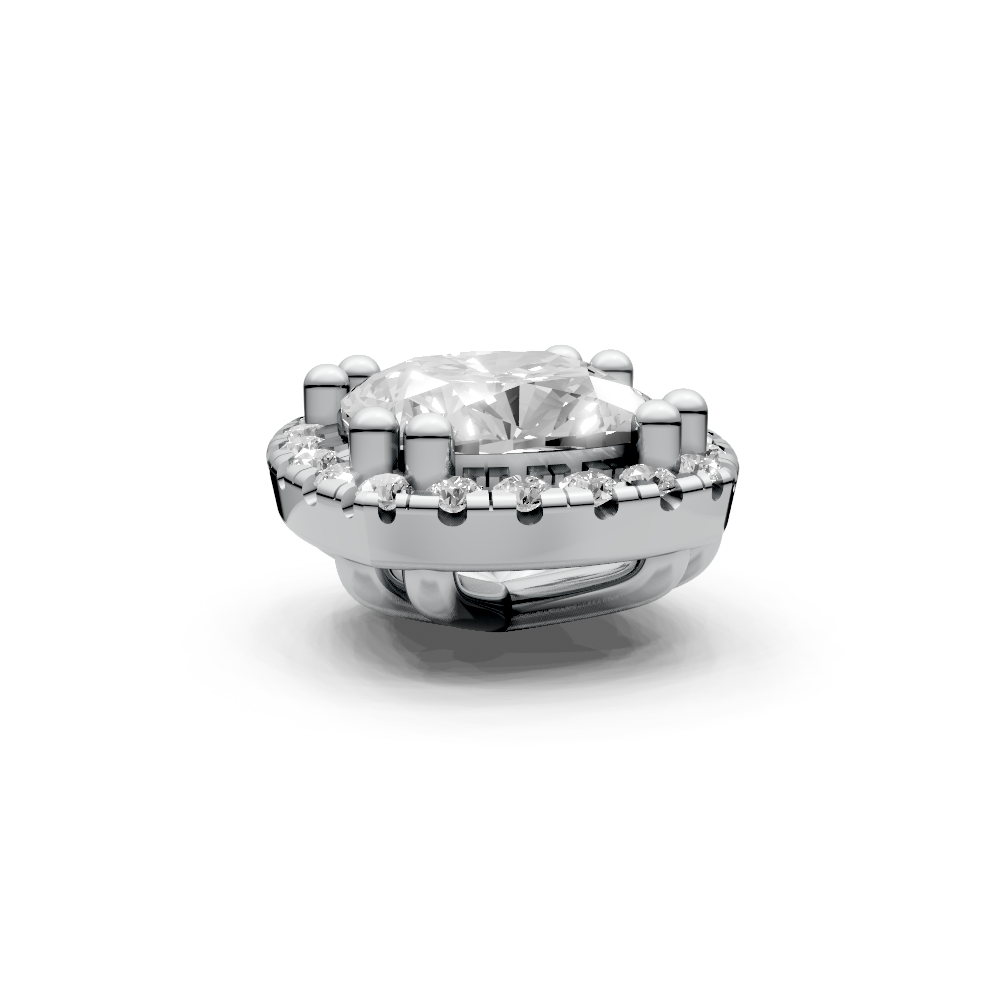 Cushion 1ct Centre Setting with Halo