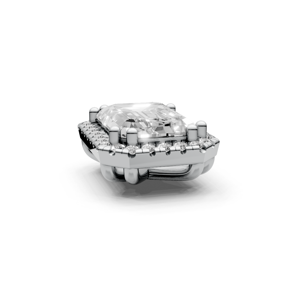 Emerald 2ct Centre Setting with Halo