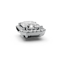 Radiant 1ct Centre Setting with Halo
