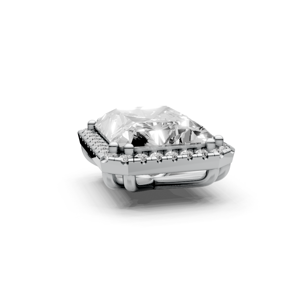 Radiant 5ct Centre Setting with Halo