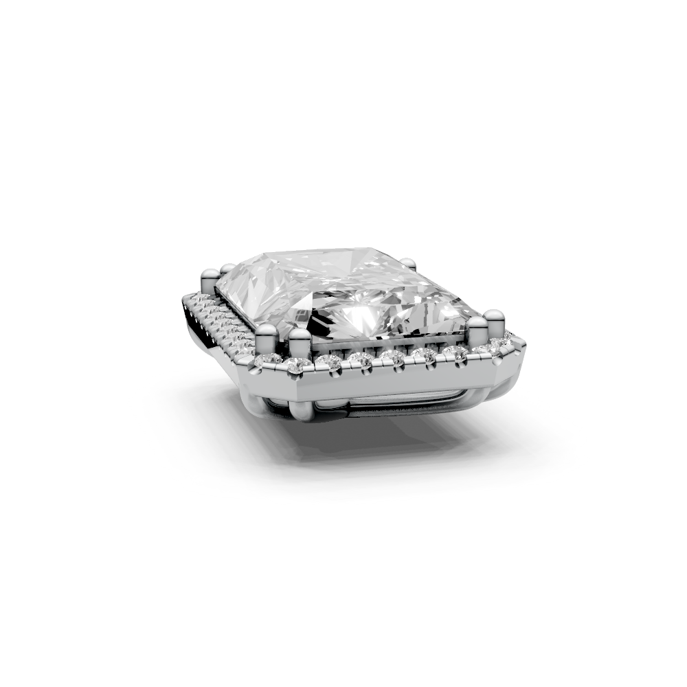Radiant 7ct Centre Setting with Halo
