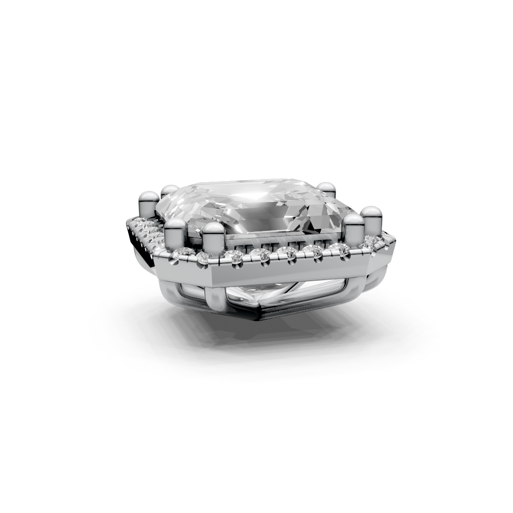 Asscher 4ct Centre Setting with Halo