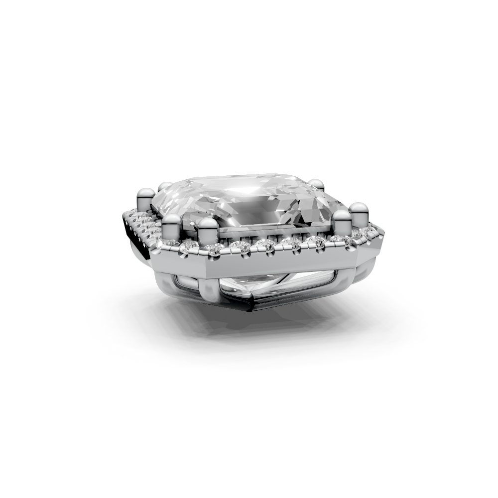 Asscher 5ct Centre Setting with Halo