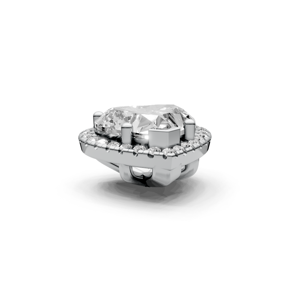 Heart 2ct Centre Setting with Halo