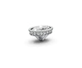 Oval 1ct Centre Setting with Hidden Halo