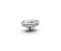 Oval 2ct Centre Setting with Hidden Halo