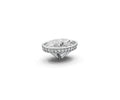 Oval 5ct Centre Setting with Hidden Halo