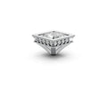 Princess 1ct Centre Setting with Hidden Halo