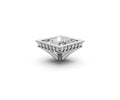Princess 2ct Centre Setting with Hidden Halo
